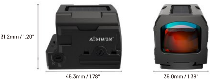 Aimwin Dot Reflex Pistol Sigh PE320 size